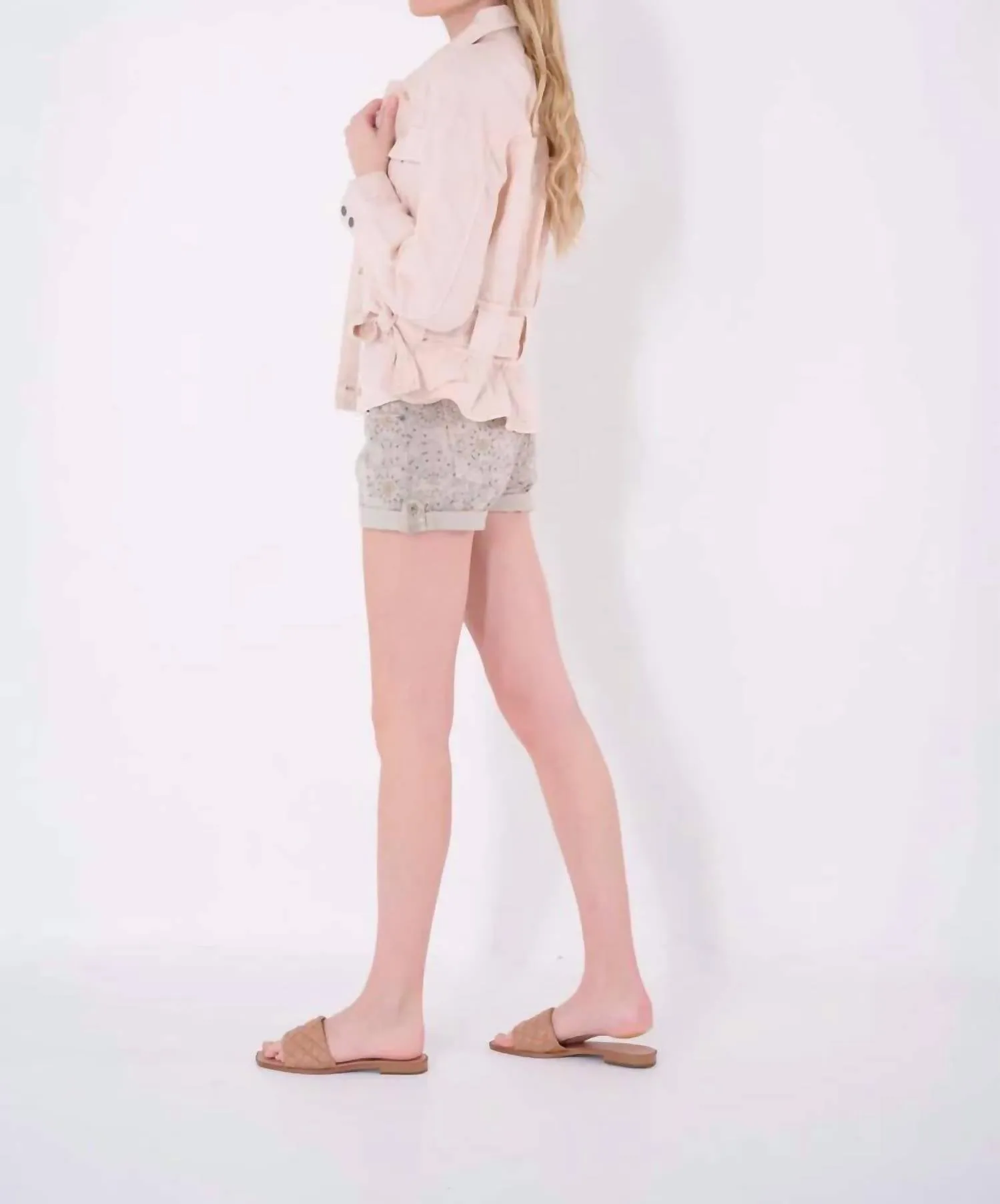Joyce Printed Twill Short In Cloud Mandala