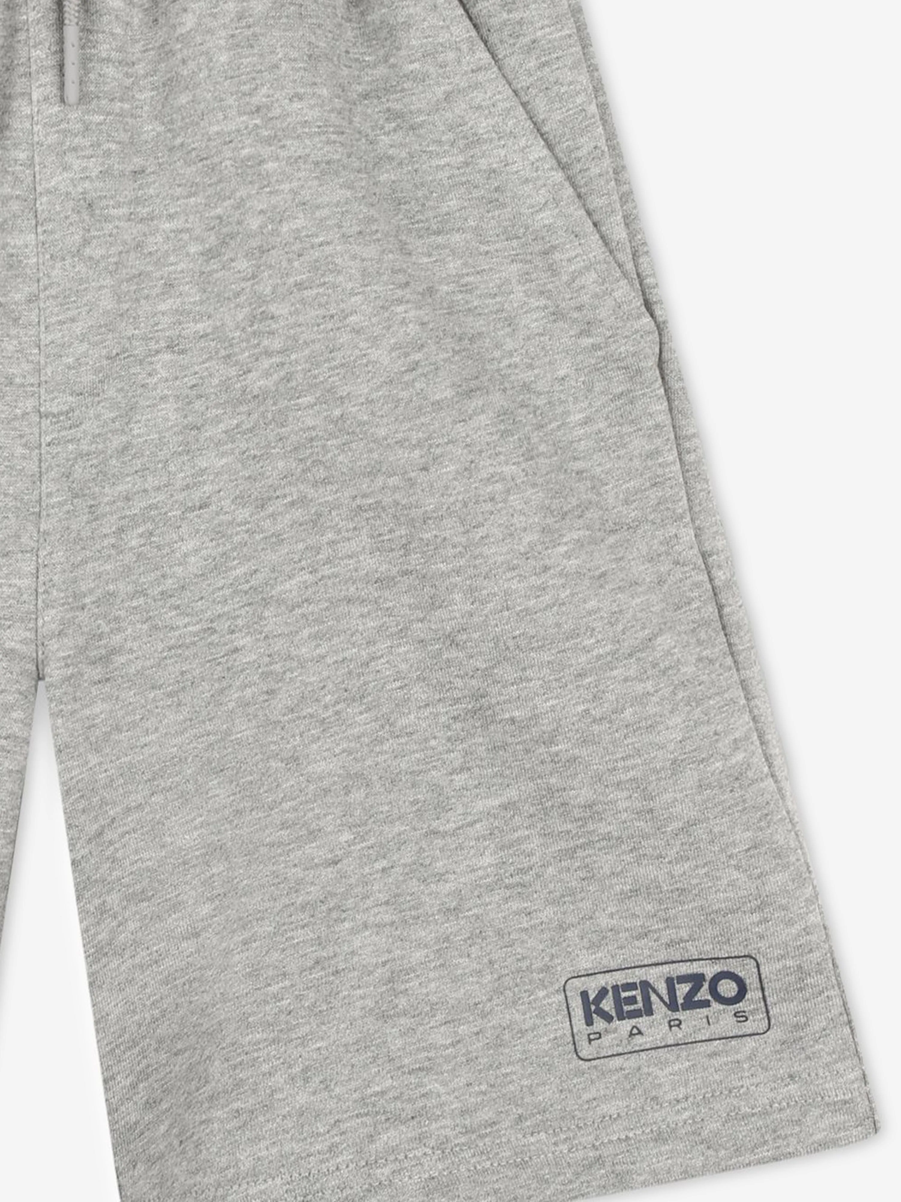 KENZO Boys Logo Bermuda Shorts in Grey