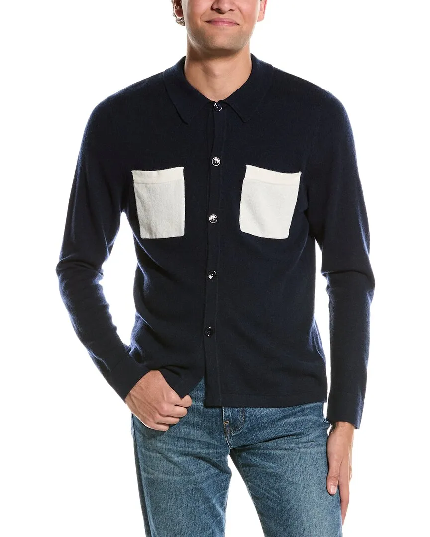 Kier   J Wool & Cashmere-Blend Overshirt