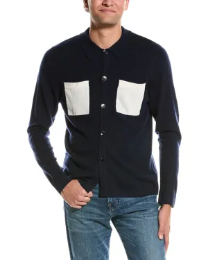 Kier   J Wool & Cashmere-Blend Overshirt