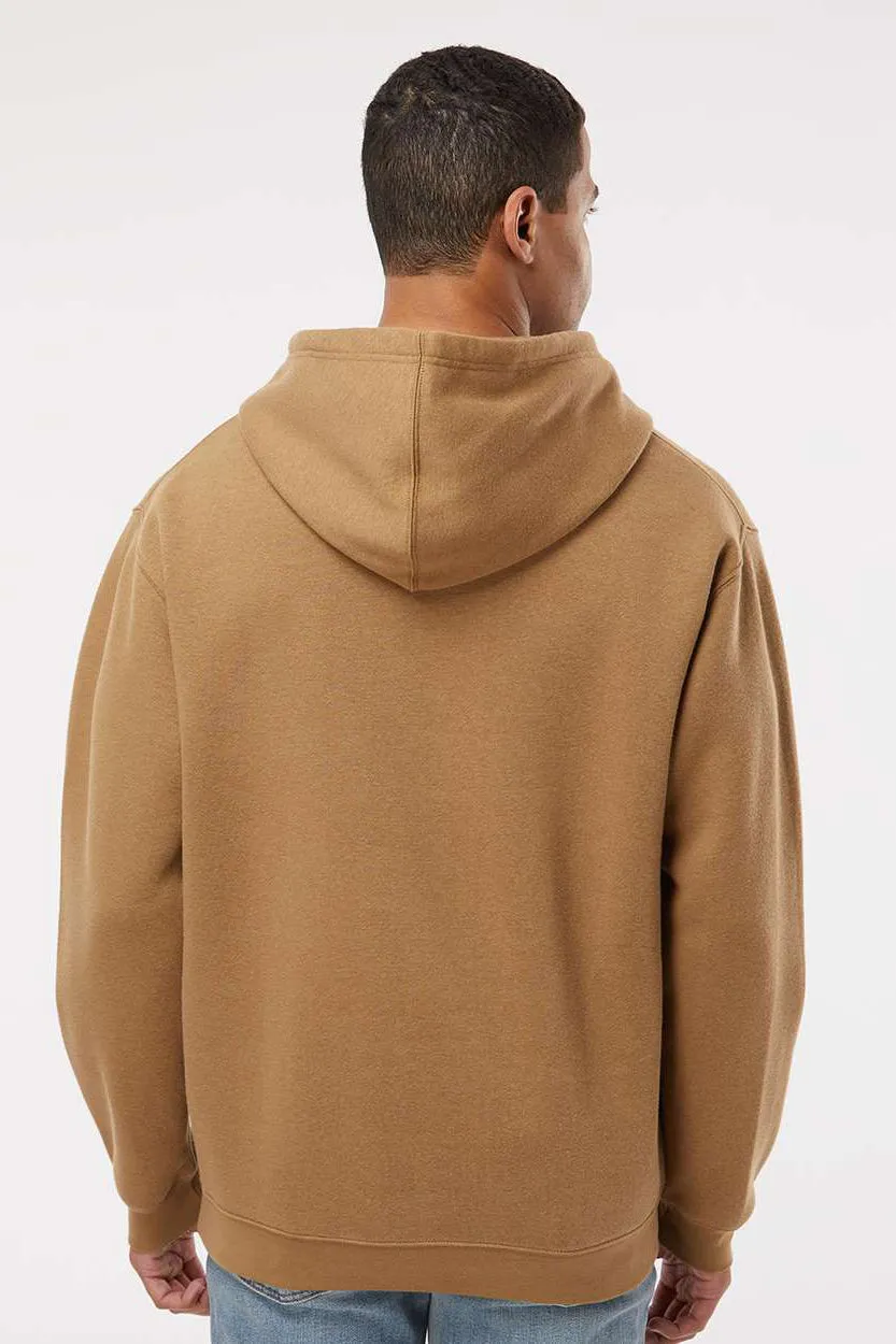 LAT Mens Elevated Fleece Basic Hooded Sweatshirt Hoodie w/ Pouch Pocket - Coyote Brown