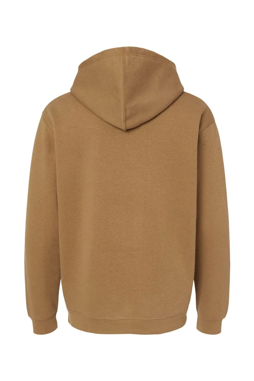 LAT Mens Elevated Fleece Basic Hooded Sweatshirt Hoodie w/ Pouch Pocket - Coyote Brown