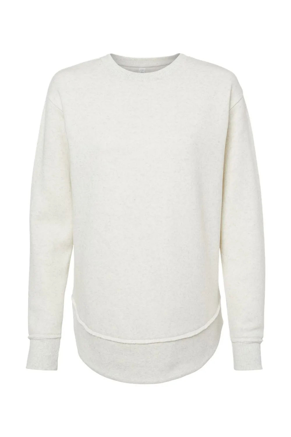 LAT Womens Weekend Fleece Crewneck Sweatshirt - Heather Natural