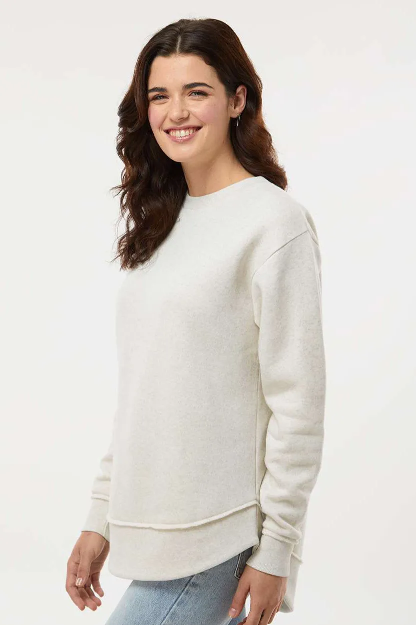 LAT Womens Weekend Fleece Crewneck Sweatshirt - Heather Natural