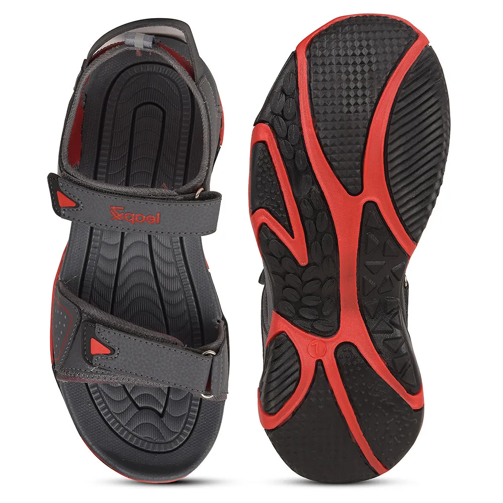 Leap7x Grey Sporty Casual Sandal For Men BLAIR-13 By Liberty