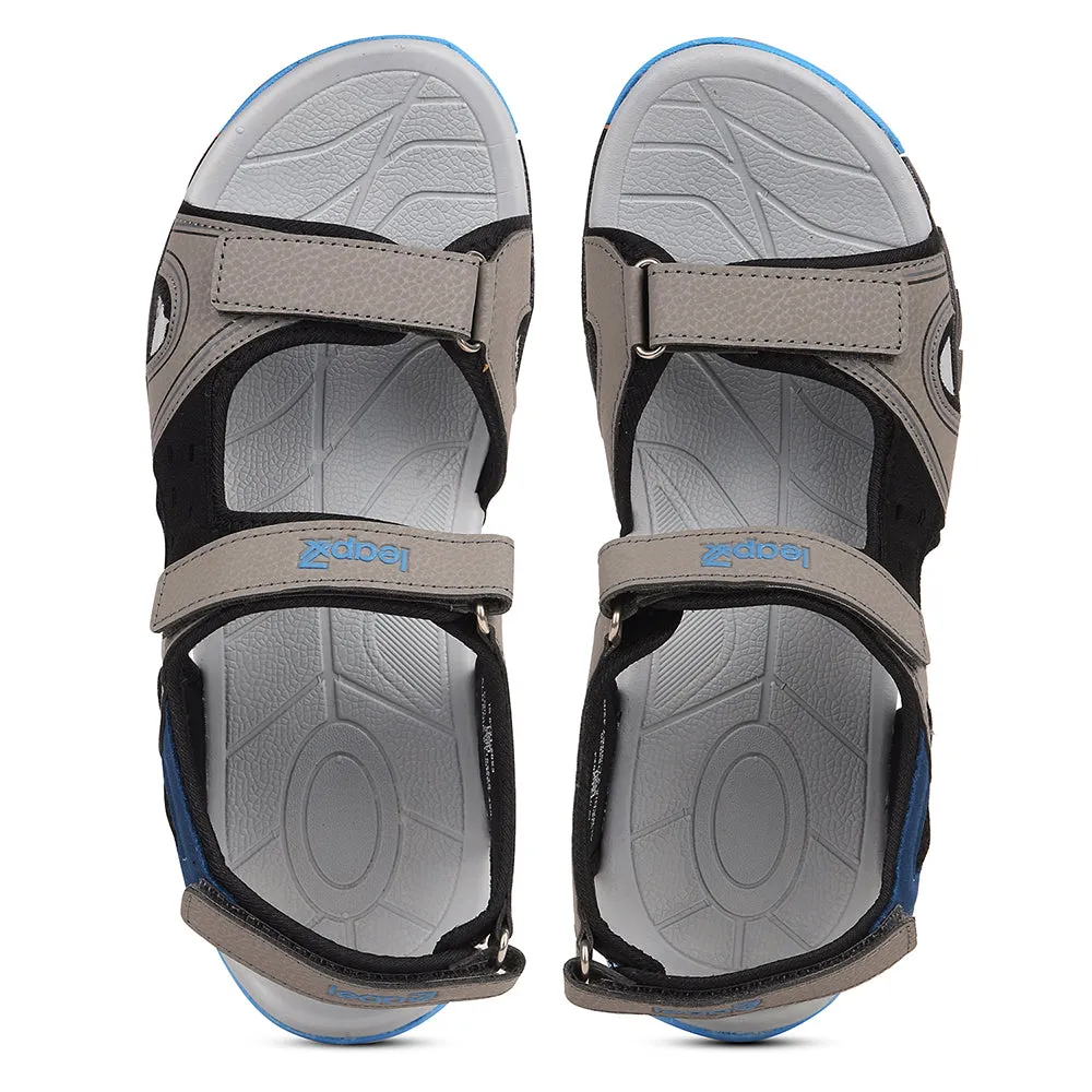Leap7x Light Grey Sporty Casual Sandal For Men ALBANIA-2 By Liberty