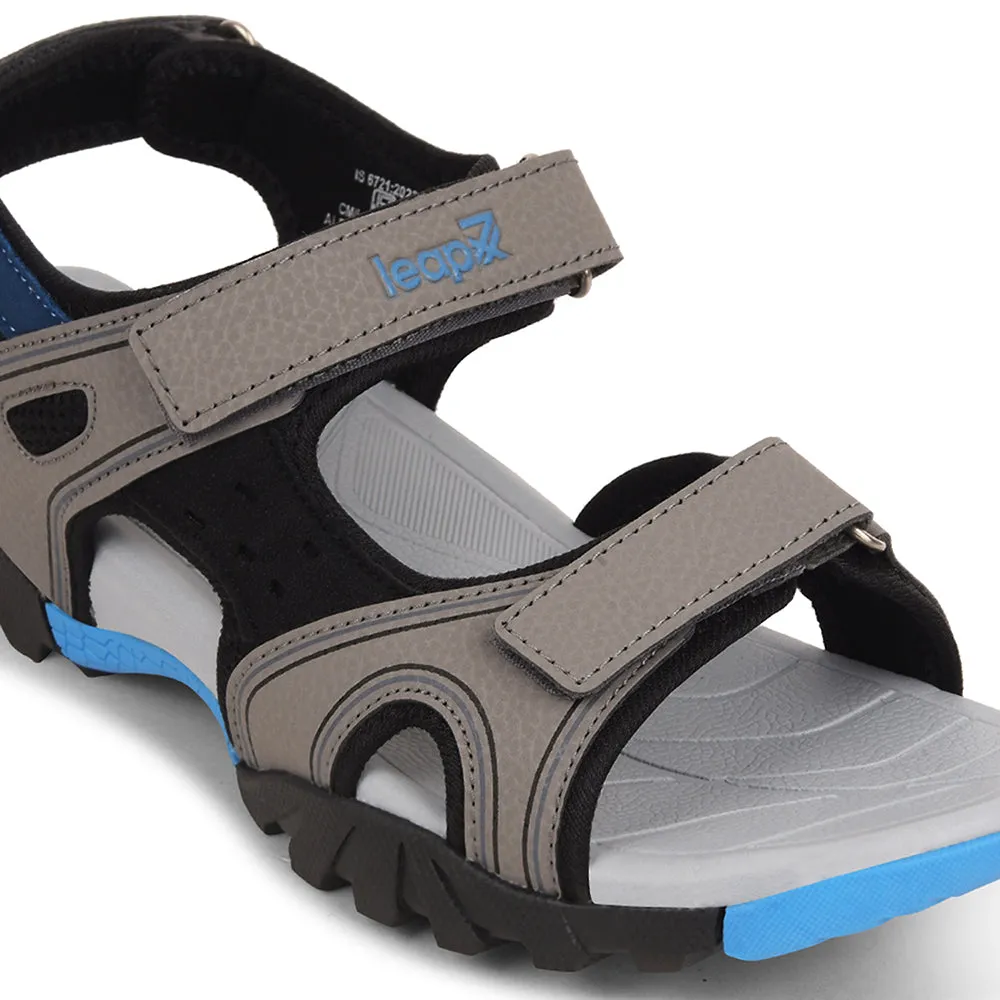 Leap7x Light Grey Sporty Casual Sandal For Men ALBANIA-2 By Liberty