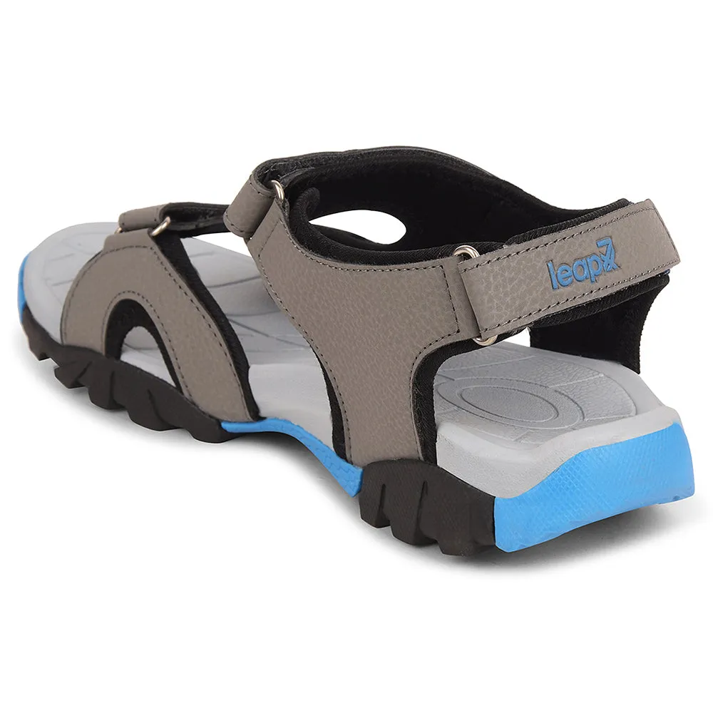 Leap7x Light Grey Sporty Casual Sandal For Men ALBANIA-2 By Liberty