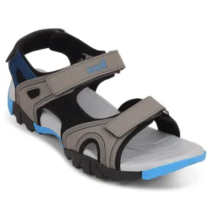 Leap7x Light Grey Sporty Casual Sandal For Men ALBANIA-2 By Liberty