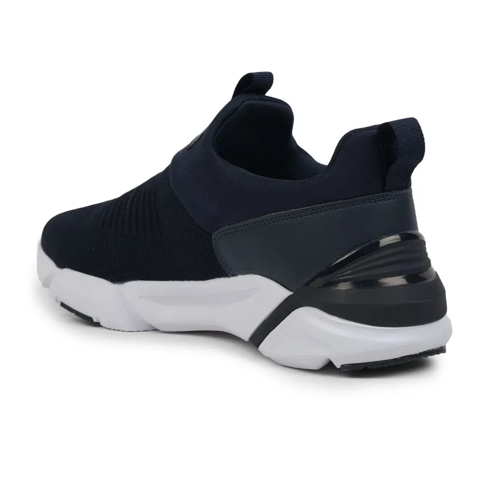 Leap7x Non-Lacing Navy Blue Casual Slip-on Shoes For Men BRISK-01 By Liberty
