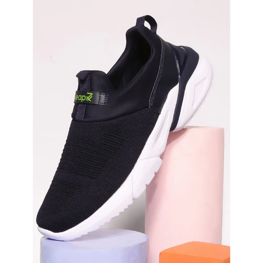 Leap7x Non-Lacing Navy Blue Casual Slip-on Shoes For Men BRISK-01 By Liberty