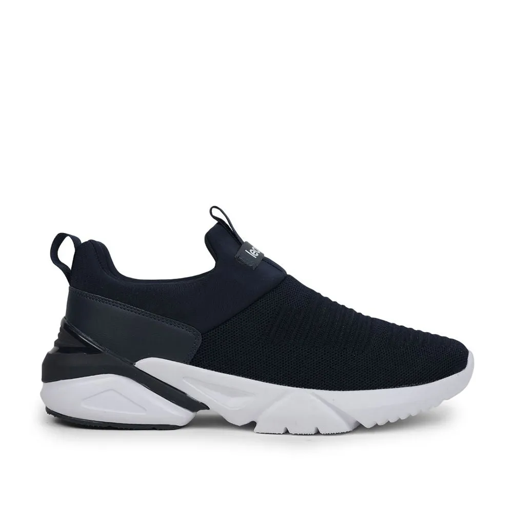 Leap7x Non-Lacing Navy Blue Casual Slip-on Shoes For Men BRISK-01 By Liberty
