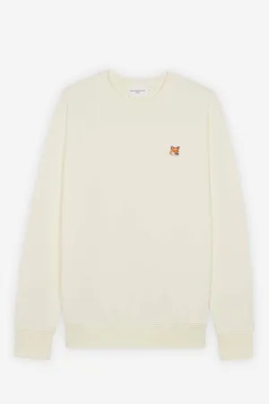 Maisfox Head Patch Classic Sweatshirt Ecru
