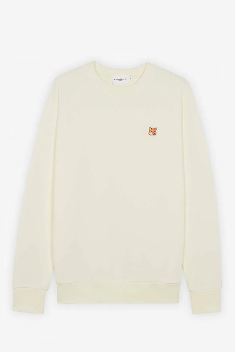 Maisfox Head Patch Classic Sweatshirt Ecru