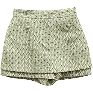 Maje Floral Printed Overlay Shorts in Multicolor Polyester