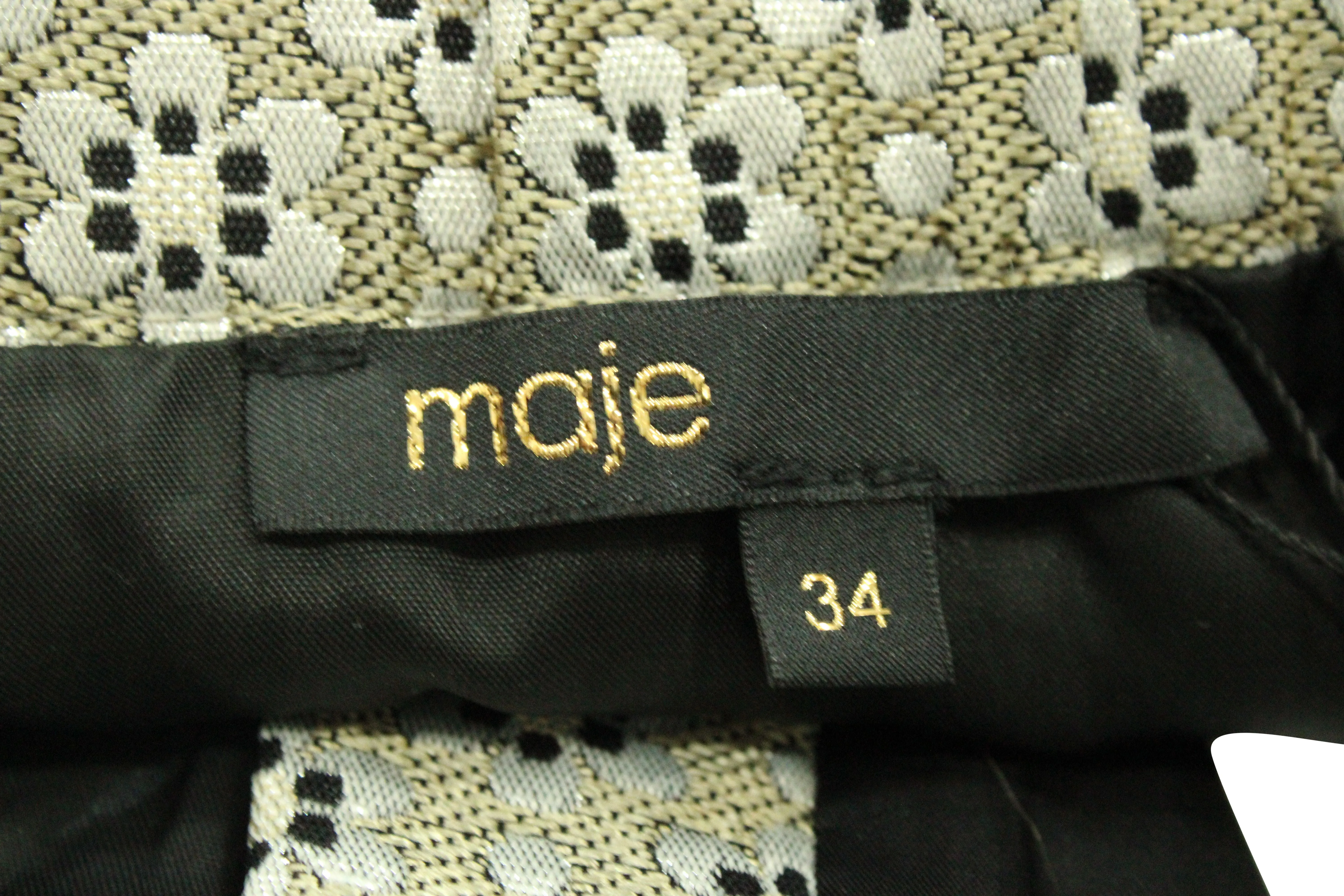 Maje Floral Printed Overlay Shorts in Multicolor Polyester
