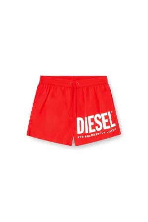 Mario-34-D-Core Swim shorts with logo print Red/White