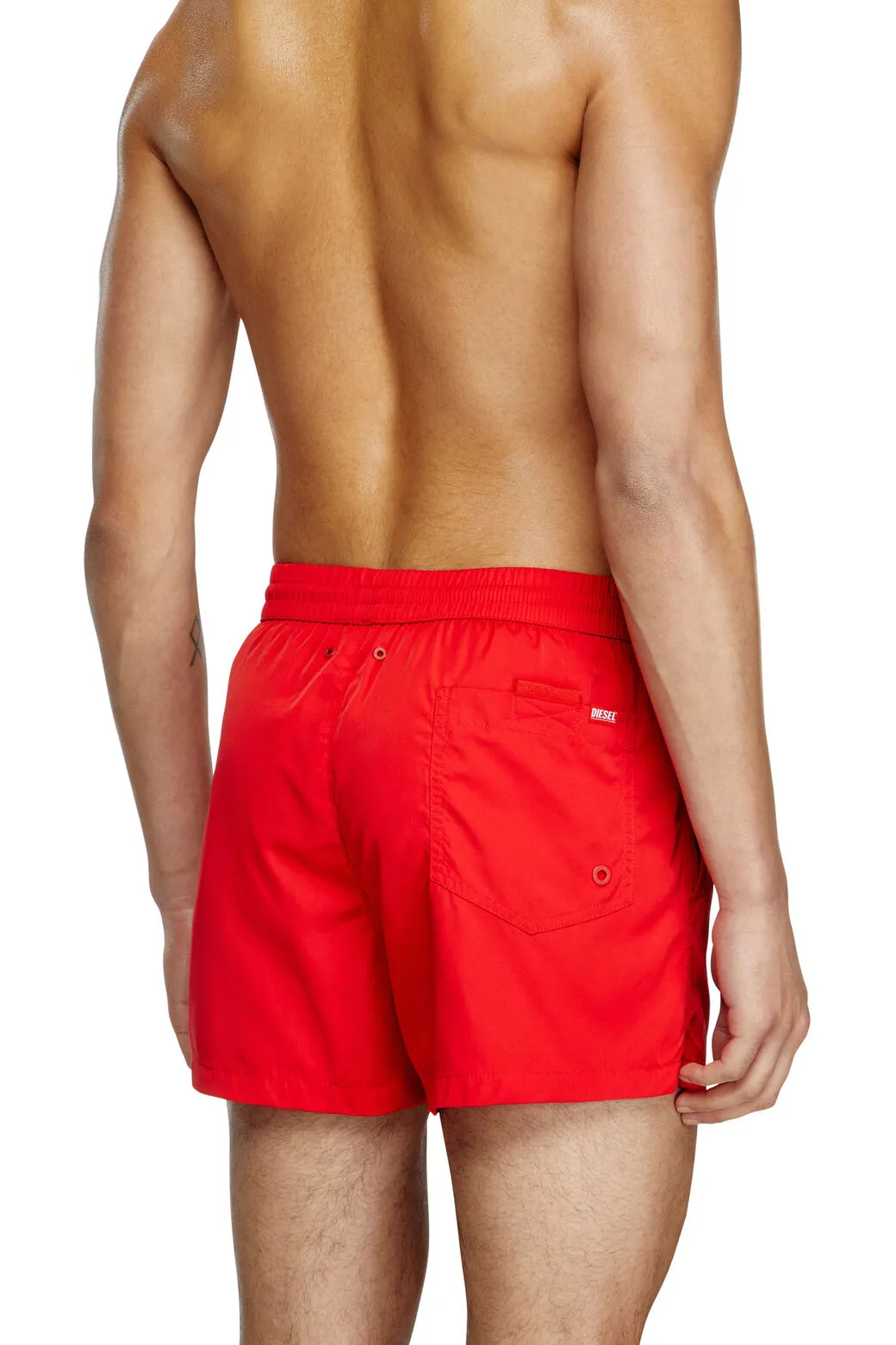 Mario-34-D-Core Swim shorts with logo print Red/White