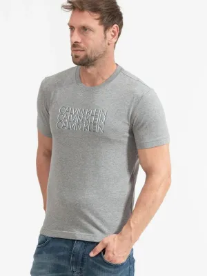 Men's Brand Logo Graphic Printed Casual Shirt,Grey