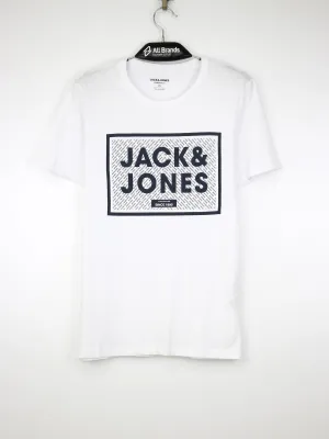 Men's Brand Logo Printed T-Shirt,White