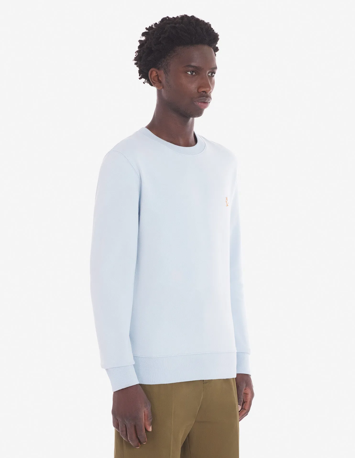 Men's Chillax Patch Regular Sweatshirt Sky Blue