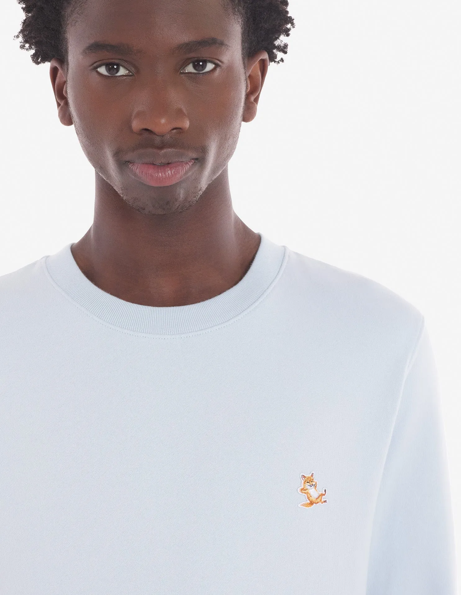Men's Chillax Patch Regular Sweatshirt Sky Blue