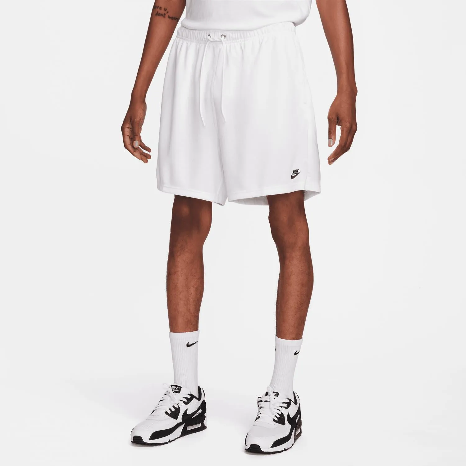 Men's Club Mesh Shorts In White/black