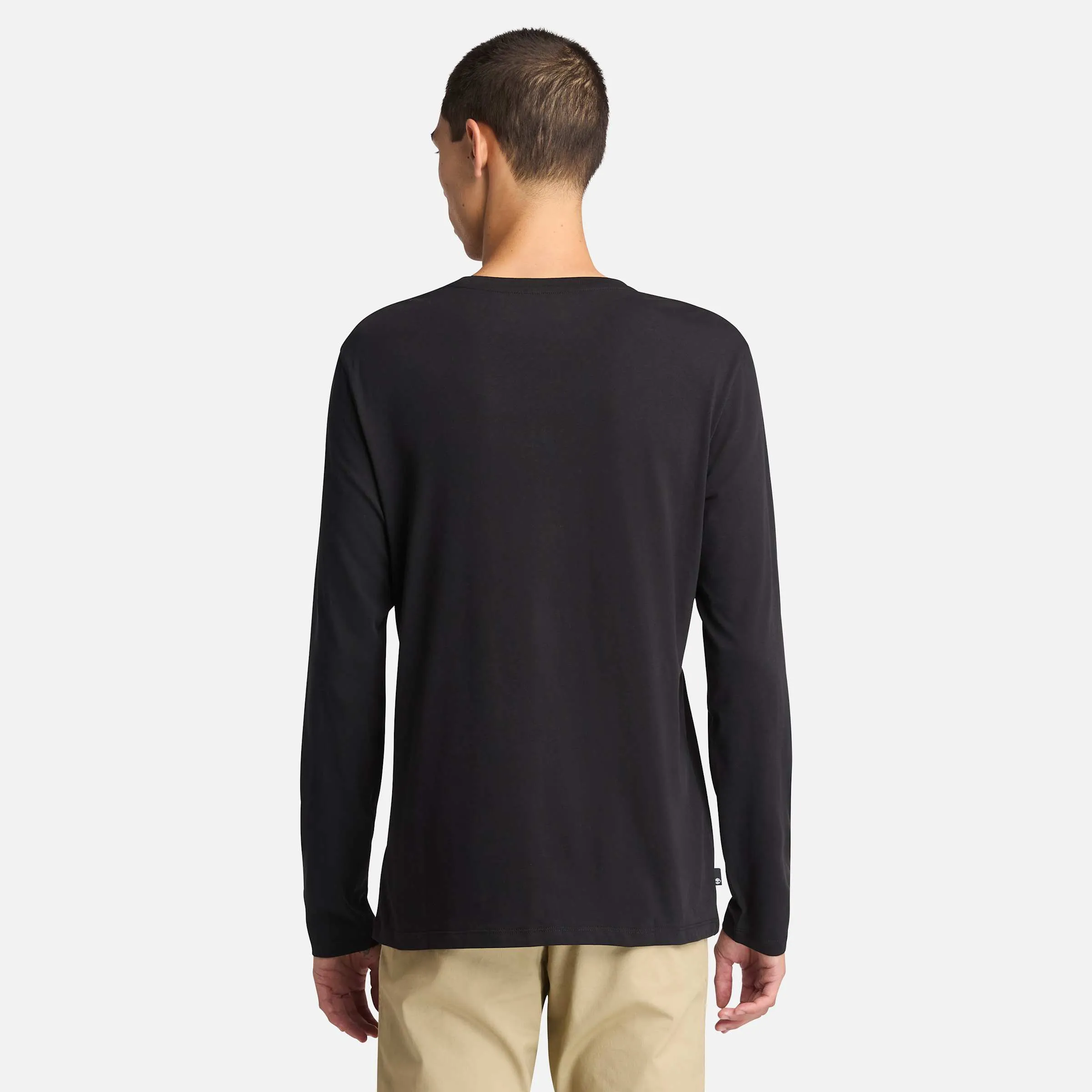 Men's Floral Chest Pocket Long-Sleeve T-Shirt
