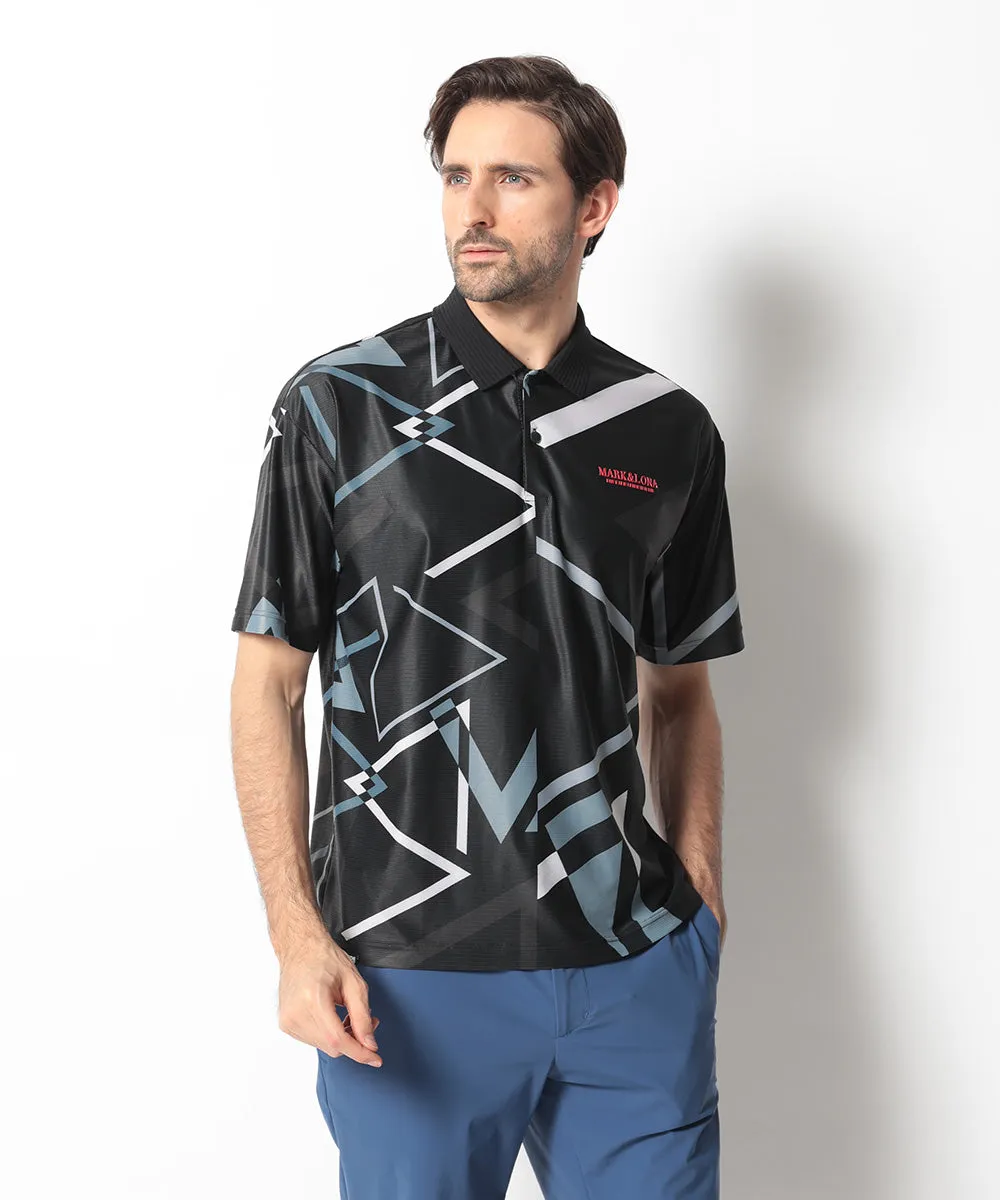 Men's Graphic Triangle Polo Men Black