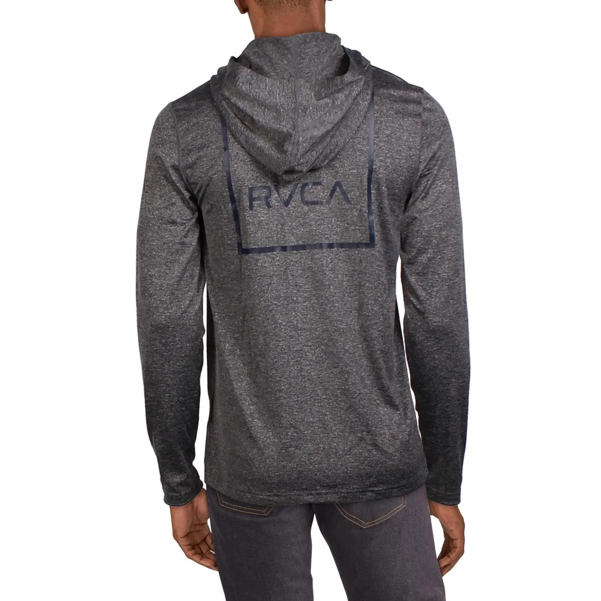 Mens Heathered Polyester Hoodie