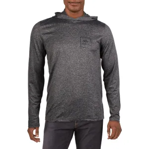 Mens Heathered Polyester Hoodie