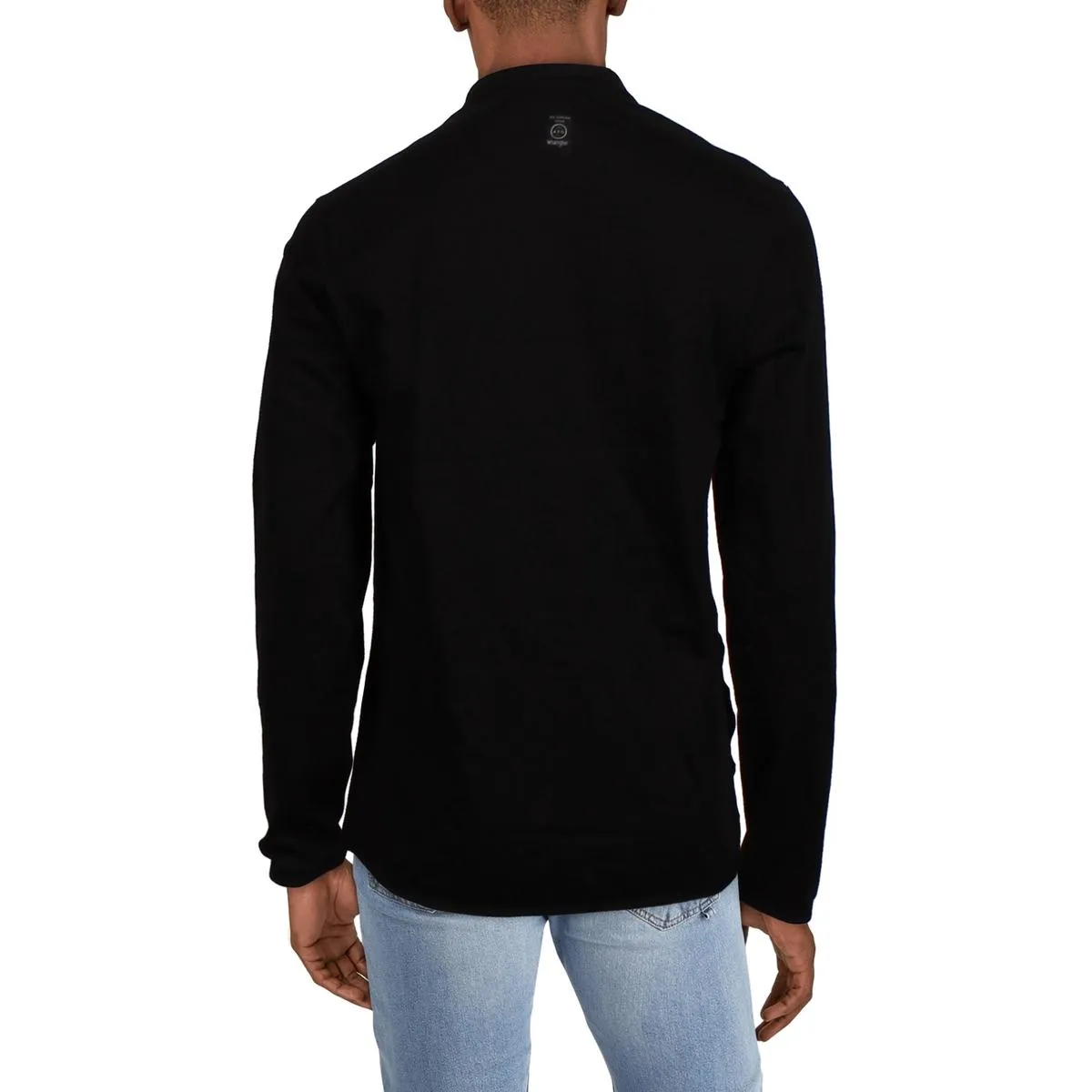 Mens Logo Cotton 3/4 Zip Pullover