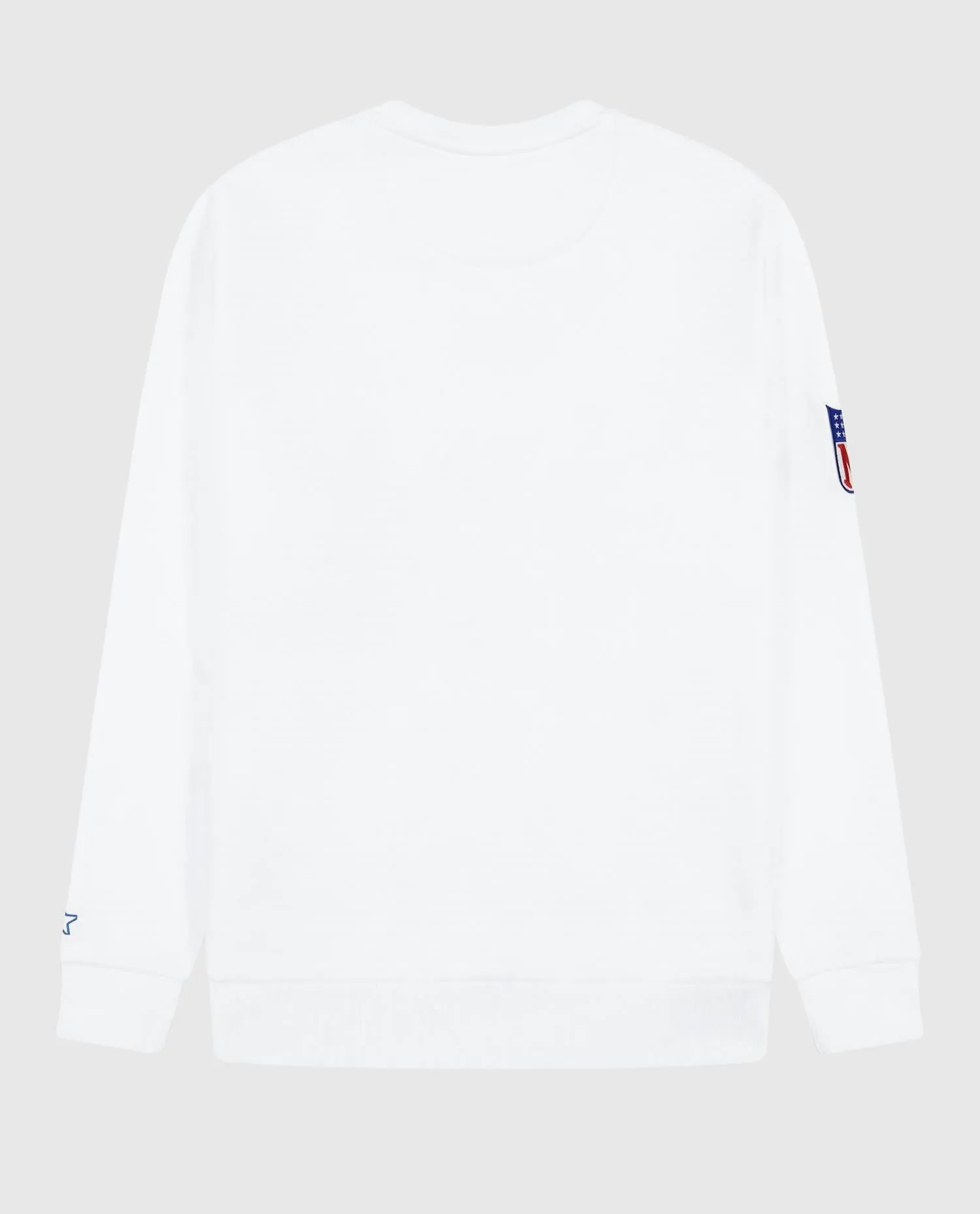 Men's Los Angeles Chargers Crew Neck Sweatshirt With Zip Pockets In White