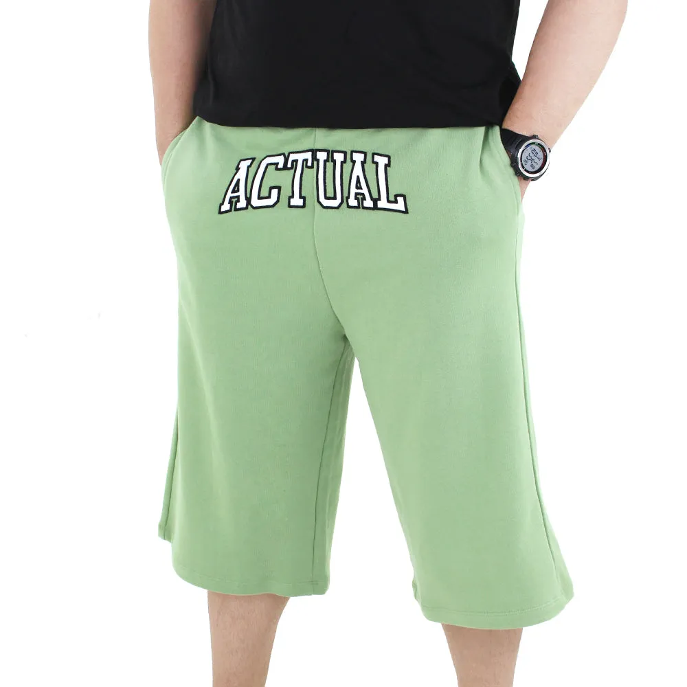 Men's Oversized Cotton Short,Pistache
