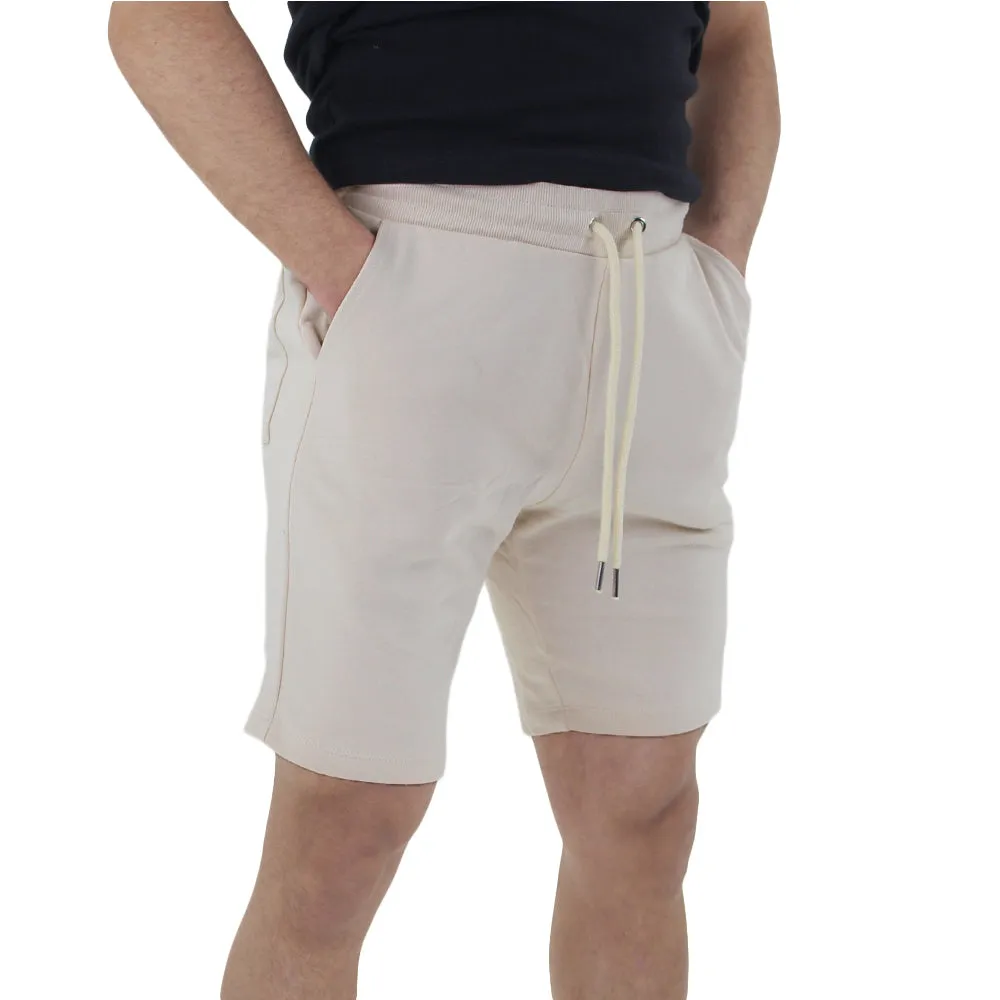 Men's Plain Cotton Short,Beige
