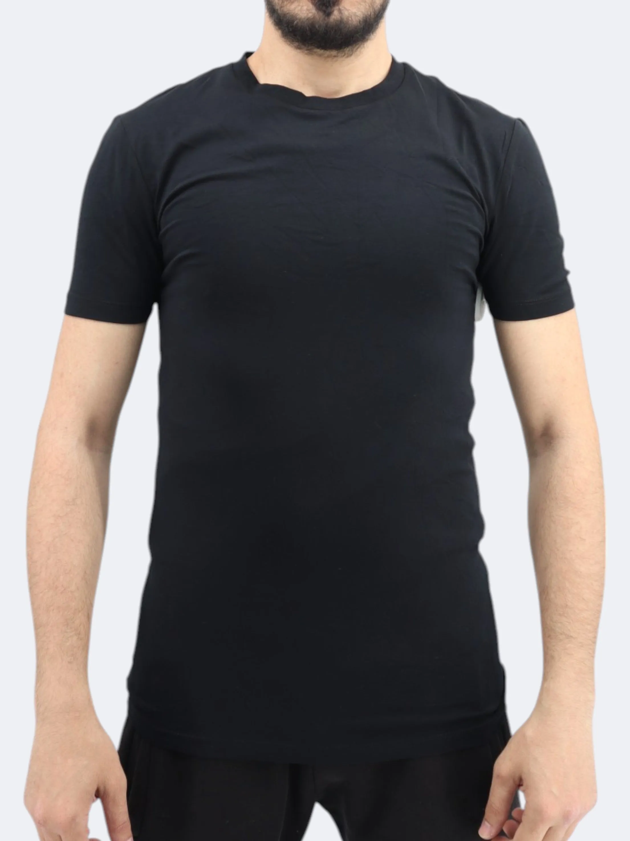 Men's Plain T-Shirt,Black