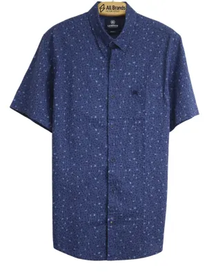 Men's Printed Chemise,Navy