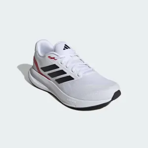 Men's Runfalcon 5 Wide Running Shoe In White/black/scarlet
