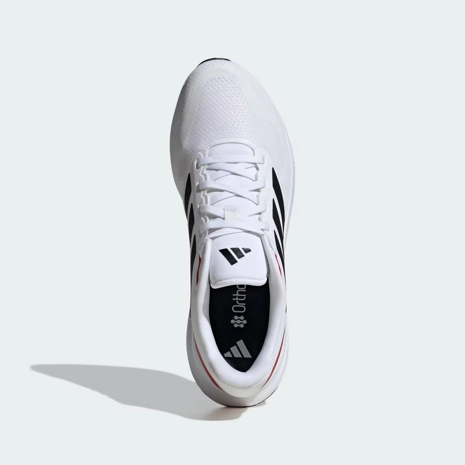 Men's Runfalcon 5 Wide Running Shoe In White/black/scarlet