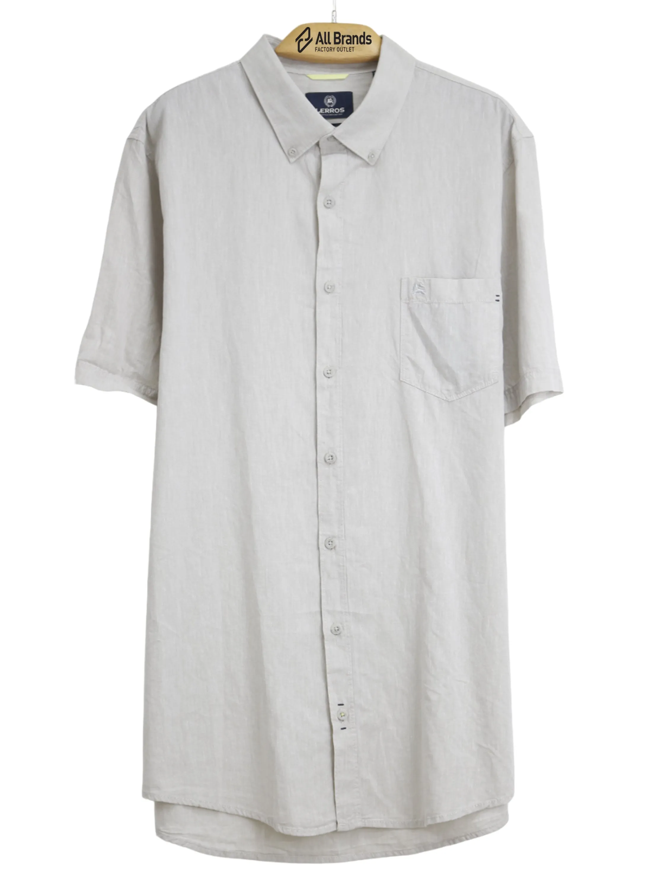 Men's Side Pocket Chemise,Off White