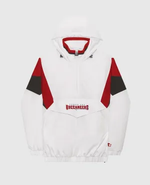 Men's Tampa Bay Buccaneers The Breakaway Nylon Half-Zip Jacket In White