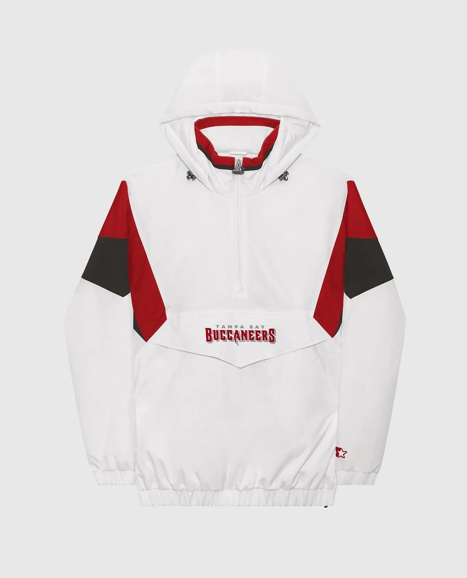 Men's Tampa Bay Buccaneers The Breakaway Nylon Half-Zip Jacket In White