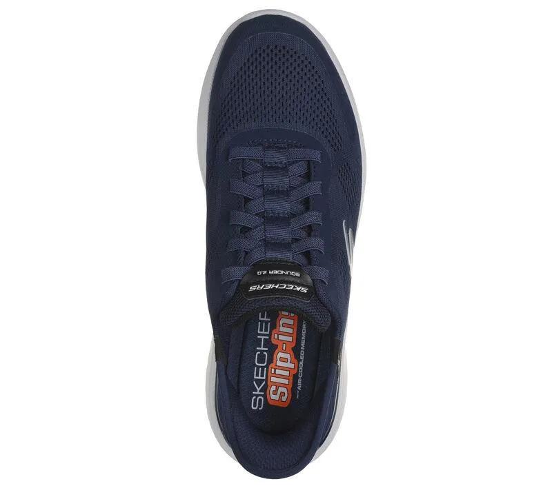 Men's Wide Fit Skechers 232459 Slip-ins Bounder 2.0 Emerged Trainers