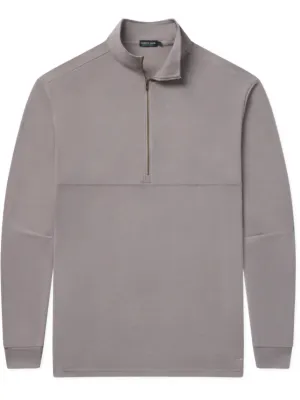 Men's Woods Cross Brushed Pullover Sweater In Midnight Gray