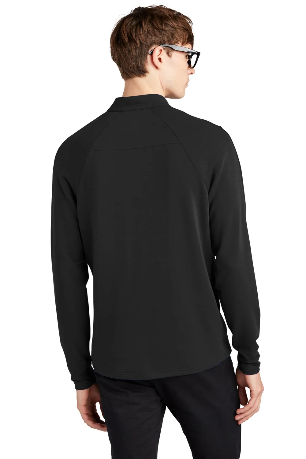 Mercer Mettle Mens Stretch 1/4 Zip Sweatshirt - Deep Black