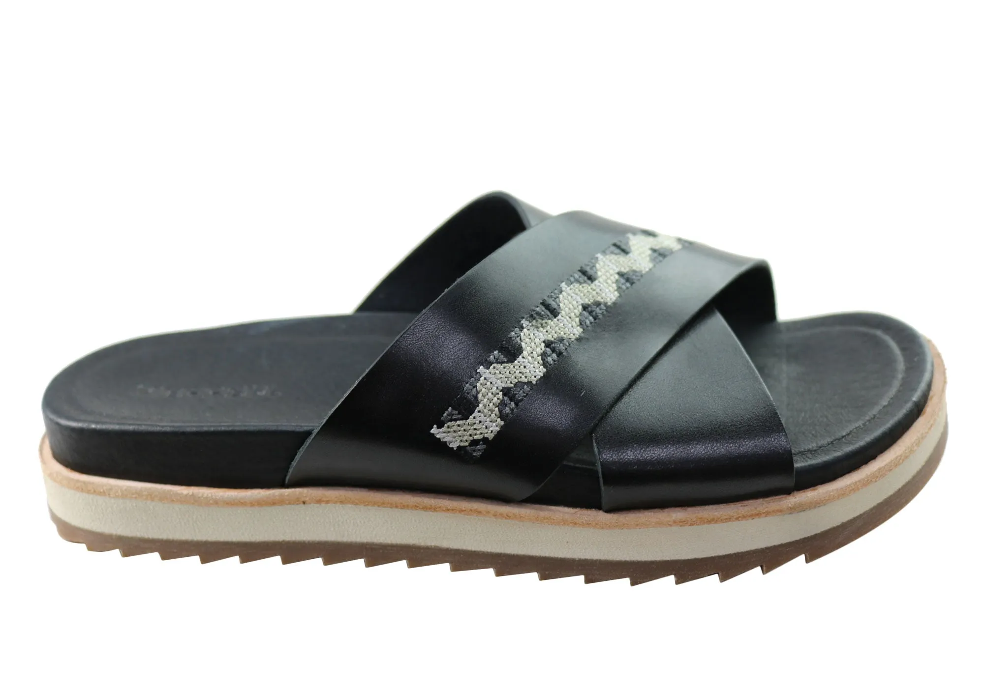 Merrell Womens Juno Slide Comfortable Leather Slides Sandals Merrell Shoes