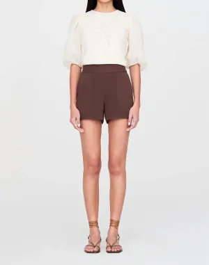 Mia Shorts In Walnut