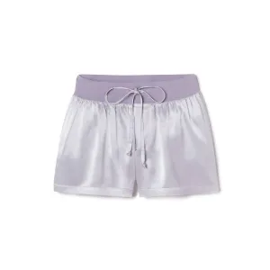 Mikel Satin Boxer Short With Draw String In Lavender