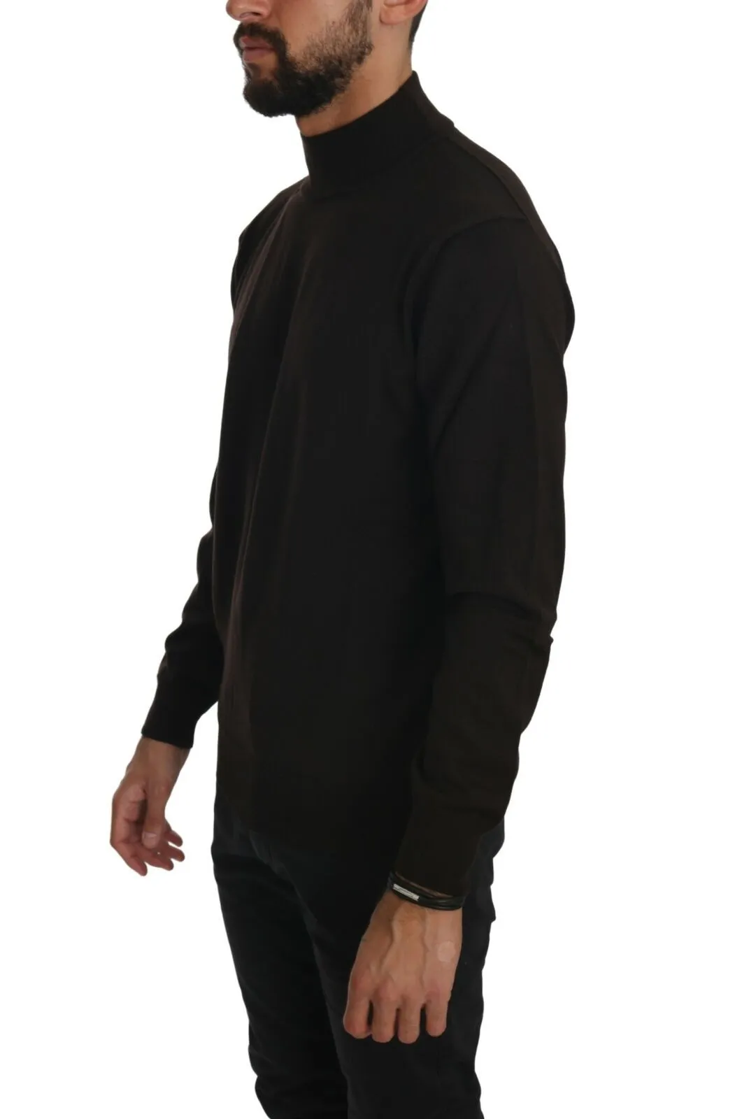MILA SCHÖN  Turtle Neck Pullover Wool Men's Sweater