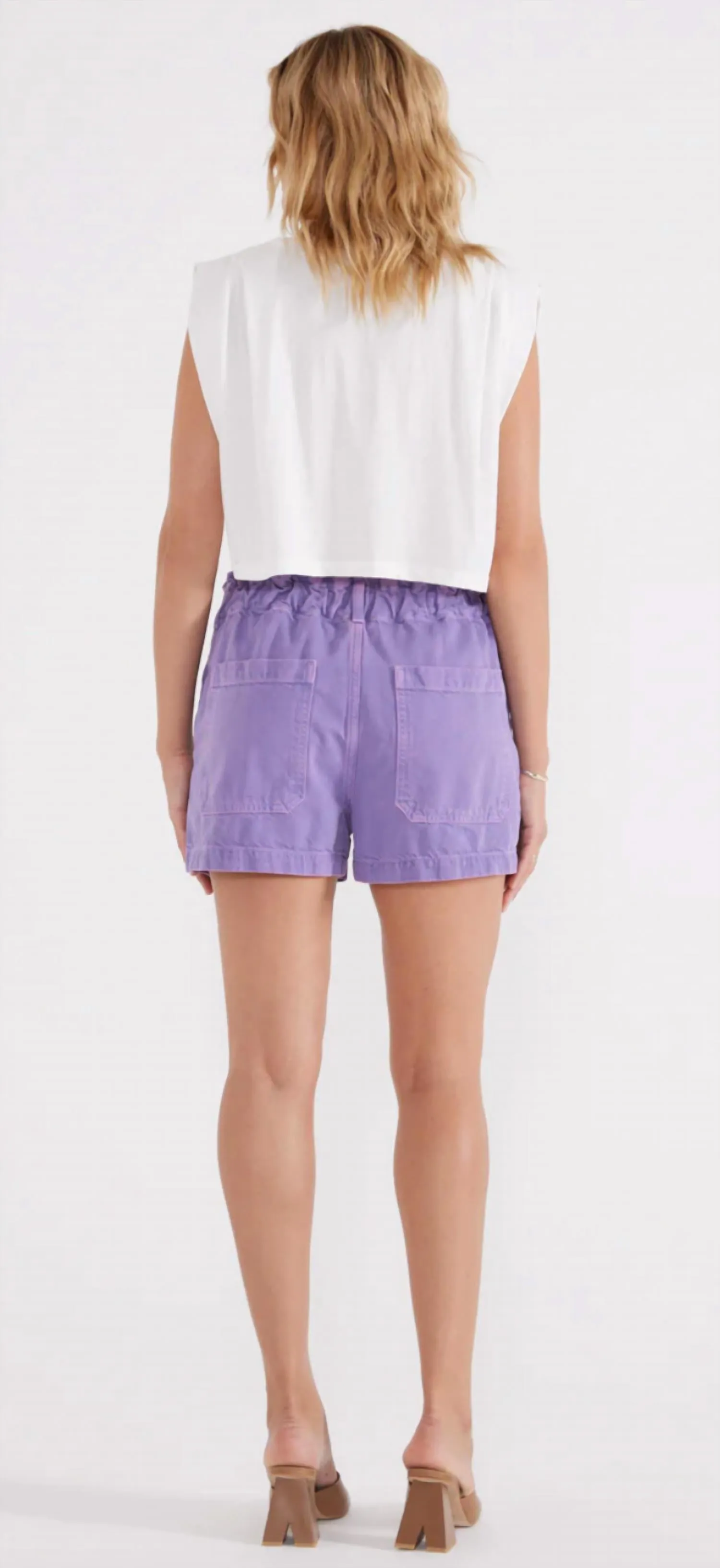 Milena Paperboy Short In English Lavender
